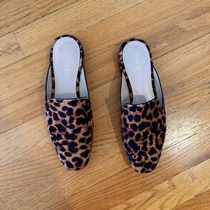 Stuart Weitzman Leopard Print Mules - Size 6.5